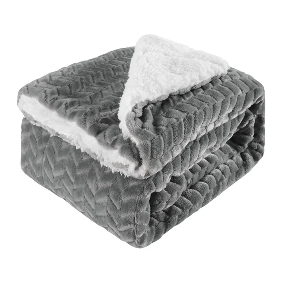Double-Sided Plush Throw